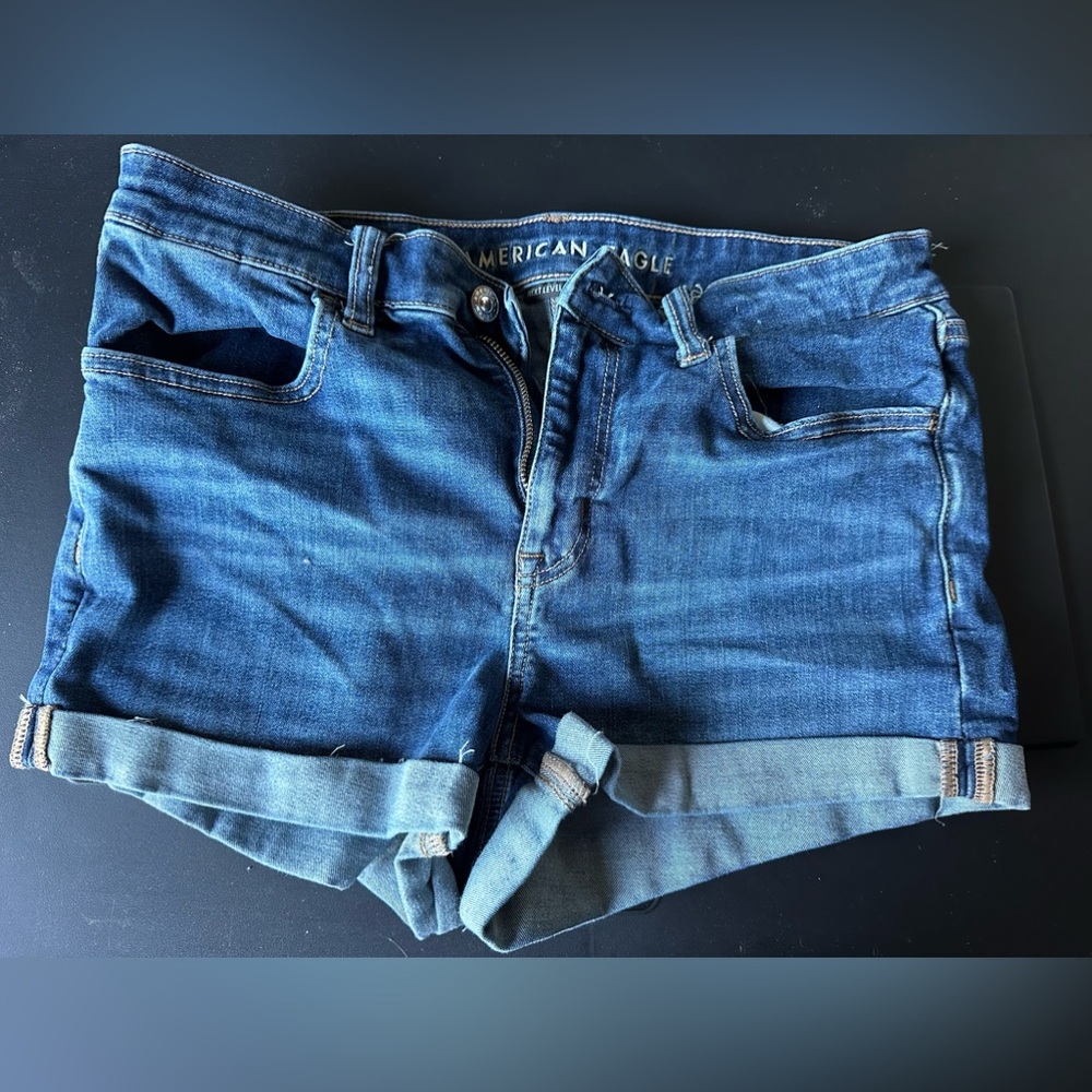 American eagle hi rise shortie shorts size 10